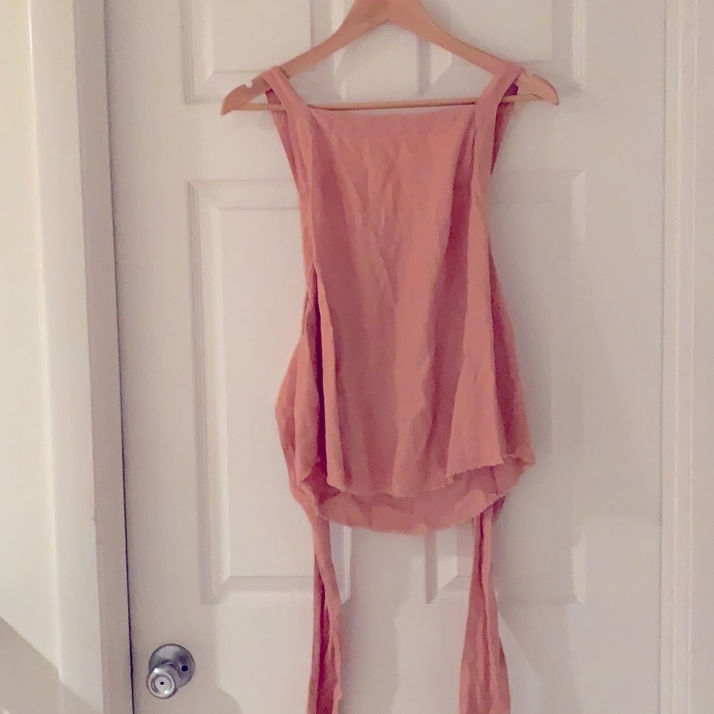 NOT FOR SALE Very 🌺 cute Top tie front / linen - Picture 3 of 9